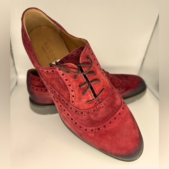 Gucci 💫 Men’s Suede Oxford - Picture 1 of 11